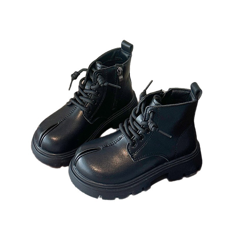 Kinder-Ankle-Boots | Zehensteg-Design mit angedeuteter Schlitzspitze für Mädchen und Jungen, seitlicher Reißverschluss, warm gefütterte Varianten für Herbst und Frühling_voghion.com