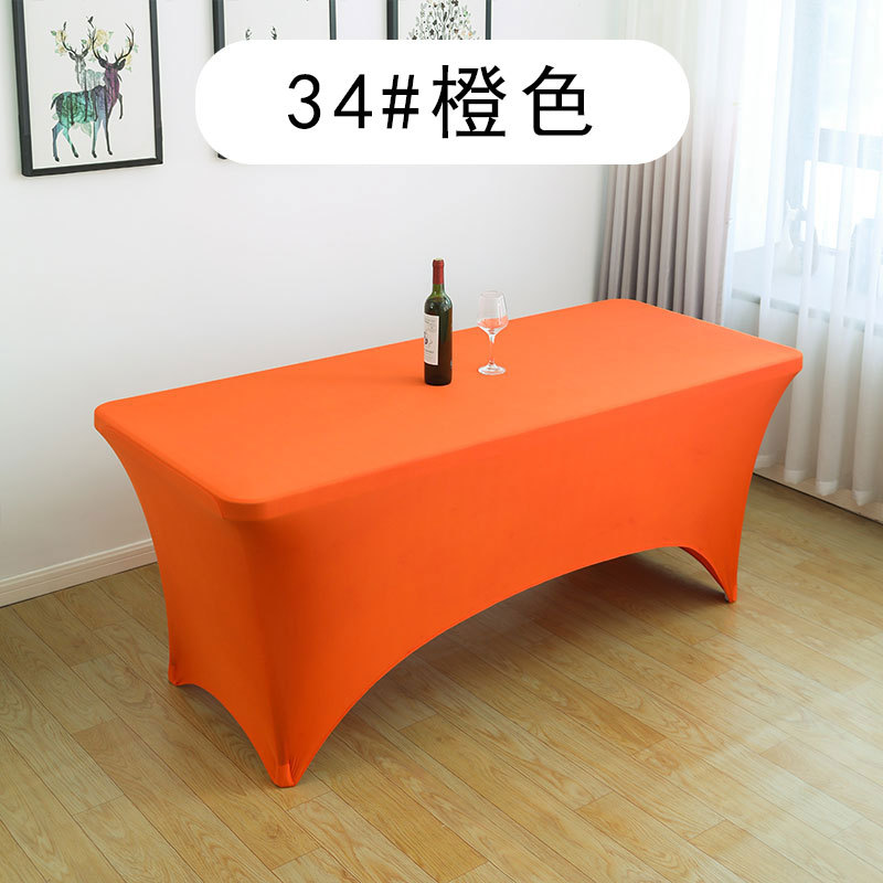 Cubierta de mesa elástica americana 4FT6FT para actividades de boda al aire libre Cubierta de mesa de cóctel de comercio exterior blanca y negra elástica rectangular