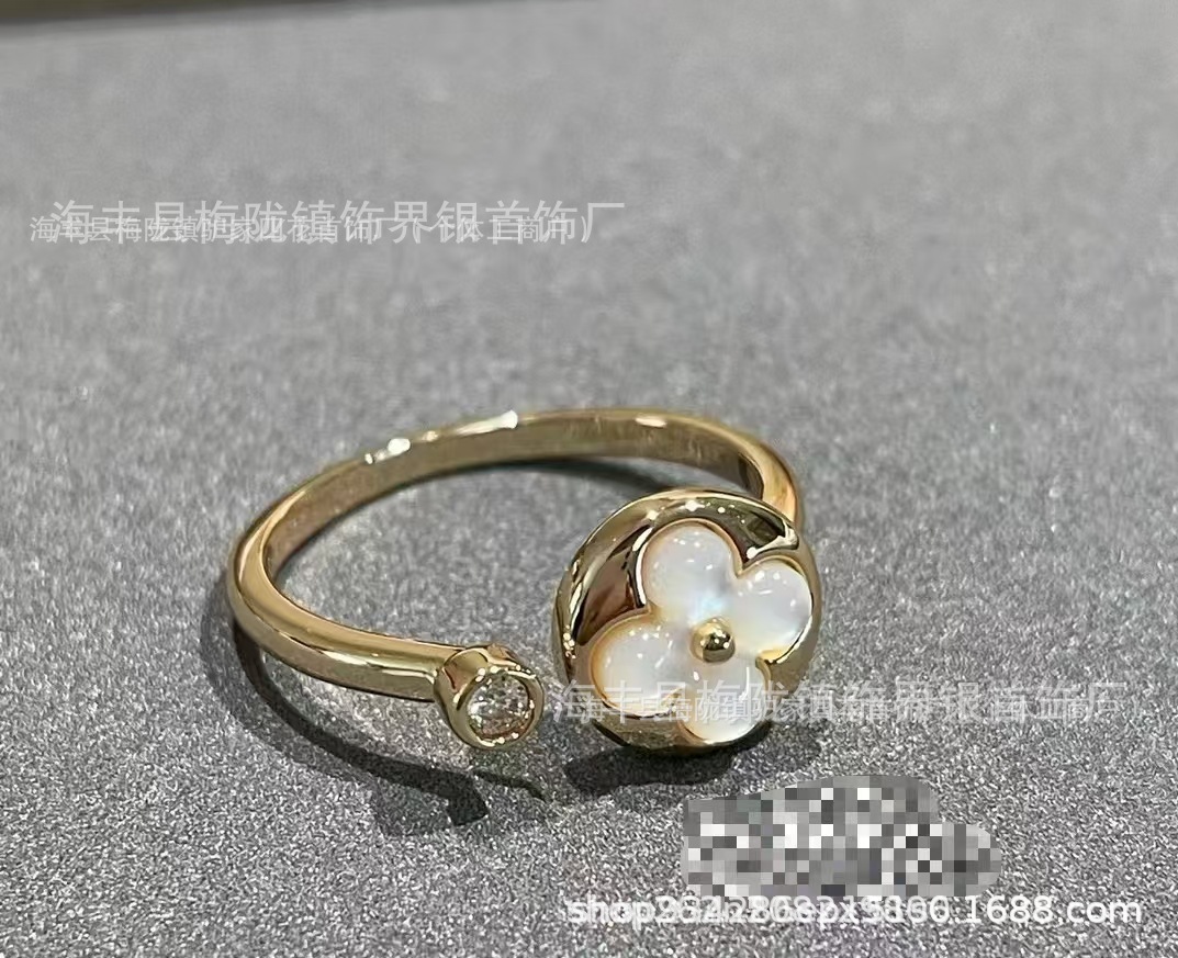 카가만 천성 반지 코코 당나귀 집 범가 쌍 T 못 반지 고판 도금 18k 금사골 커플 반지