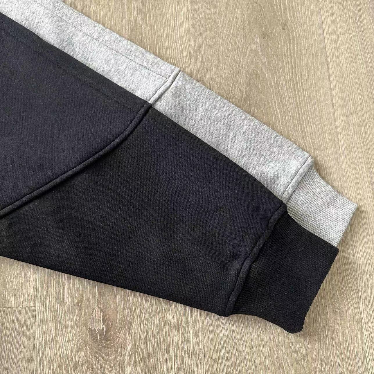 Unisex Loose Hooded Sweatshirt Jacket Solid Colour Autumn Winter_voghion.com