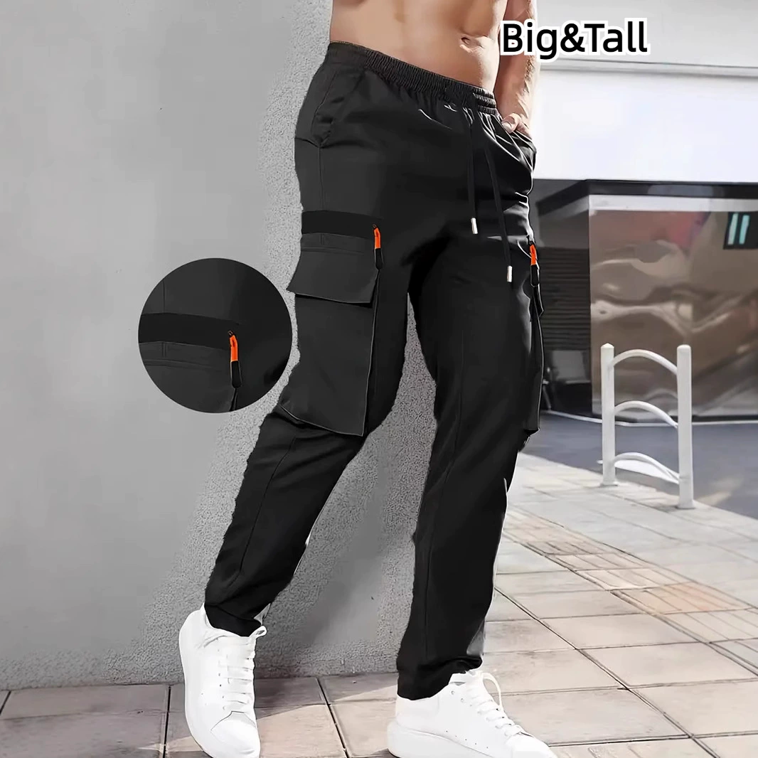 Большие размеры мужские новые повседневные комбинезоны мульти-карманные трансграничные брюки европейского размера четыре сезона молодежные модные брюки