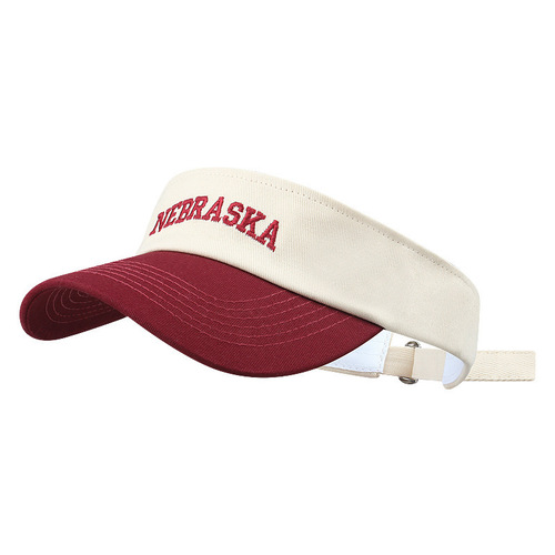 Sports open-top~ Summer sun hat, unlined baseball cap, sunshade running sun hat, sunscreen casual outdoor ponytail hat, color matching
