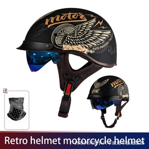 Hot-Selling Foreign Trade 3C Helmet for Summer, Retro Harley Cruiser Half Helmet for Men and Women, Electric Scooter Helmet