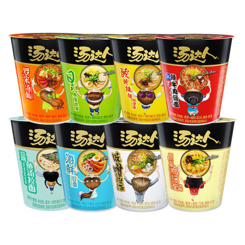 Uni-President Soup Master Instant Noodles Japanese Tonkotsu Ramen Hot and Sour Borscht Instant Noodles Recommended for Late Night Supper