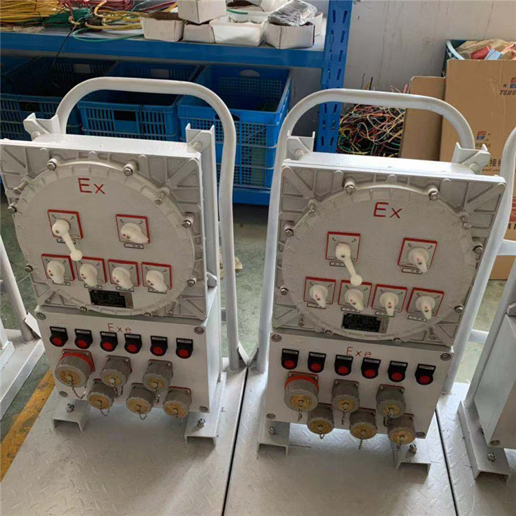 防爆动力检修箱exd-iic圆盖可移动箱带轮子电器箱腾达带轮便携