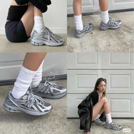莆田纯原高版本新百伦运动鞋NB1906R液态银复古跑步情侣老爹鞋