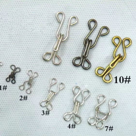 内衣扣 领钩 钩扣 裤钩扣 风纪扣 金属纽扣 隐形皮草大衣对扣暗扣