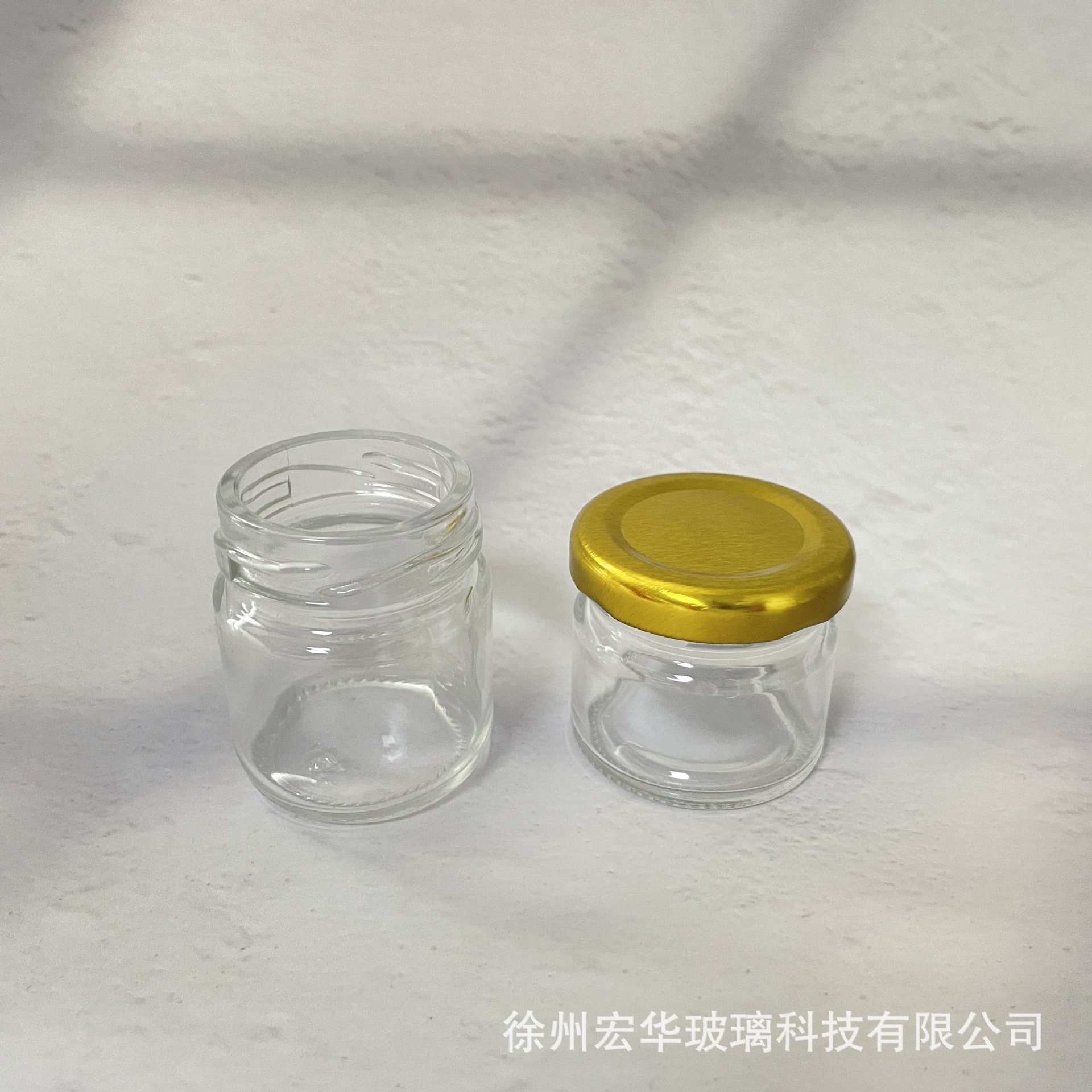 厂家批发玻璃50ml蜂蜜罐喜蜜瓶小号25ml蜂蜜瓶加厚密封果酱分装瓶