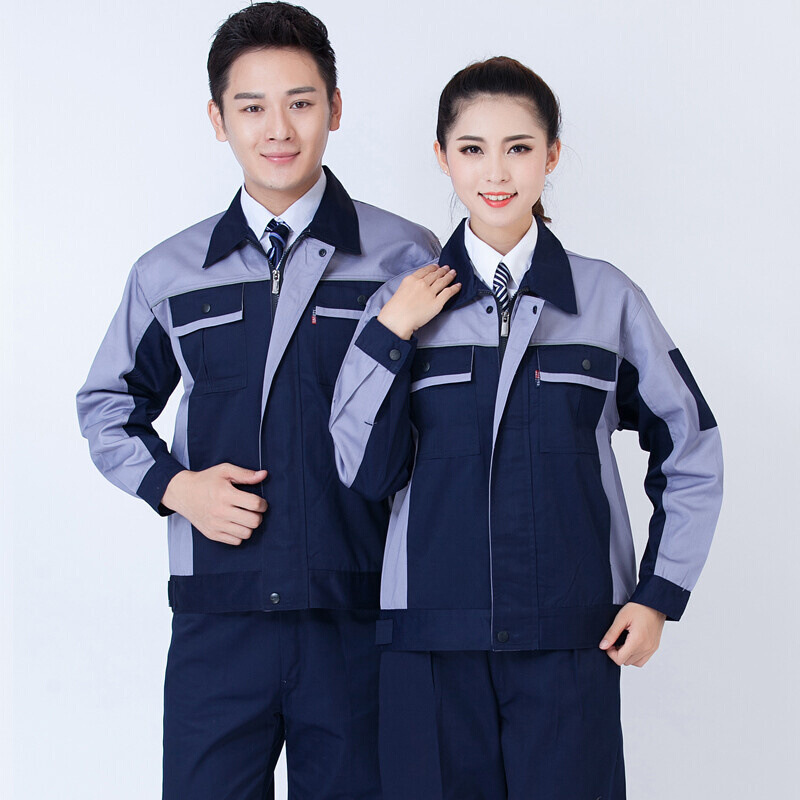 Work Clothes, Wear-Resistant and Dirt-Resistant Suits, Men's Long-Sleeved Suits for Decoration, Home Appliance Repair, Auto Repair, Beauty Clothing, Factory Clothing, Labor Protection Clothing, Professional Clothing