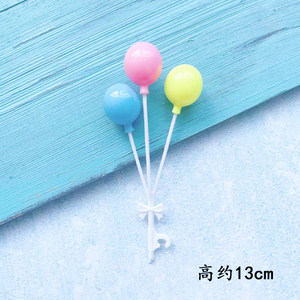 Ins pastel de cumpleaños decoración de cartón de dibujos animados en línea de cerámica suave osos adornos de vela globo postre mesa de inserción