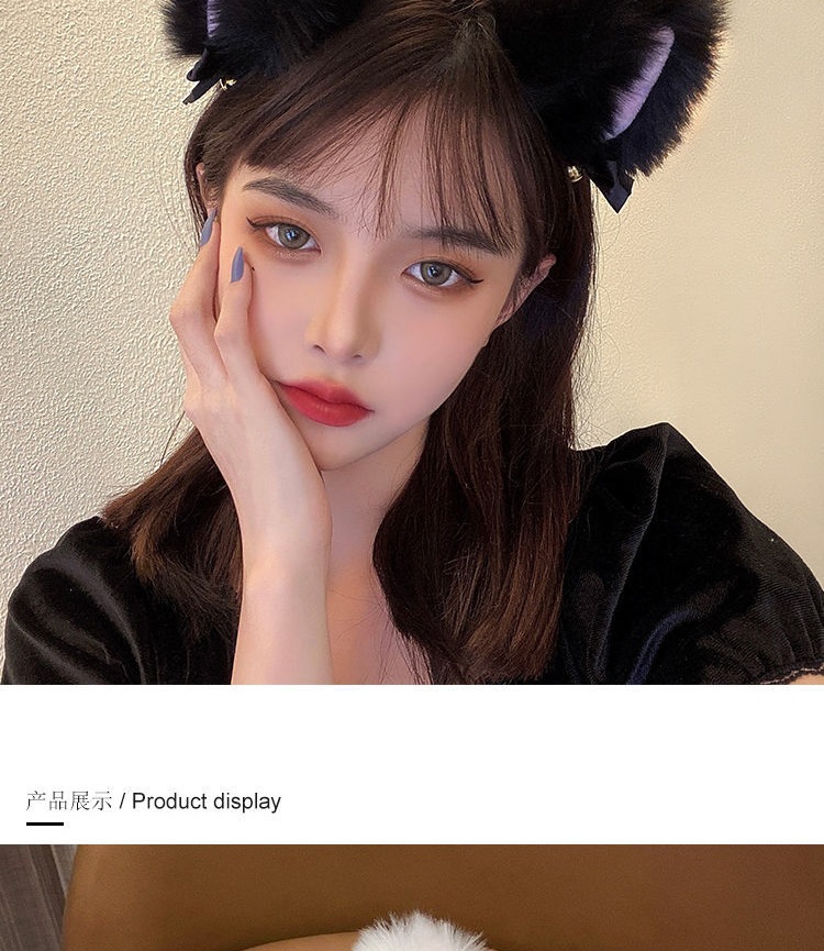 cat ears bell headband