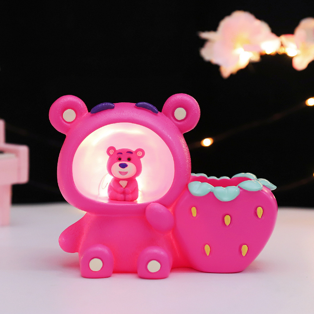 Regalo navideño nuevo estilo de fantasía sirena de concha luz de portalápices niña ins decoración de la habitación decoración venta directa de fábrica