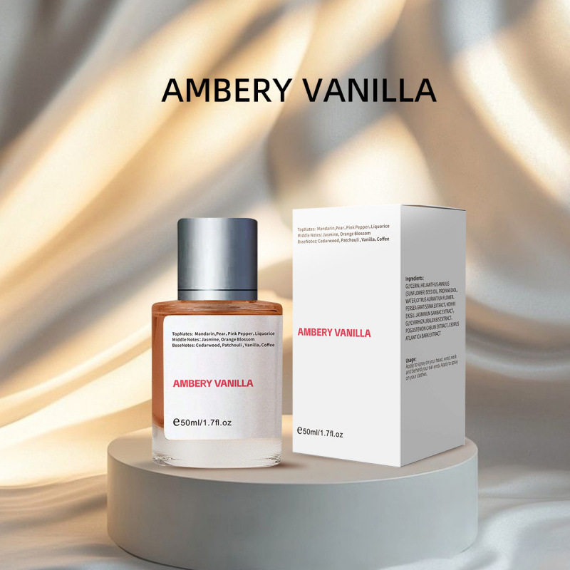 Amazon TK cross-border bestseller amber vanilla perfume spray 50ml alcohol-free perfume, in stock and ready to ship