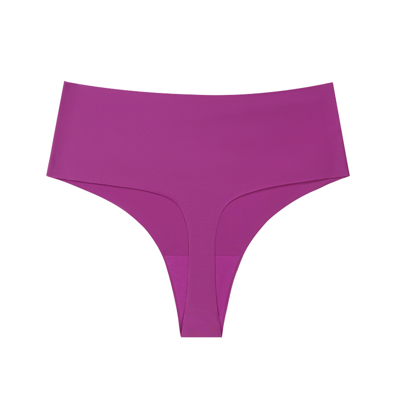 Europa y América sexy transpirable thongs de algodón entrepierna una pieza de cintura alta deportivo sin marcas de tamaño grande T pantalones íntimas mujeres