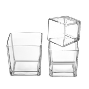 Square Candle Cup, High Temperature Resistant Empty Cup, Homemade Aromatherapy Cup, Birthday Gift, Crystal Candle Holder Ornaments