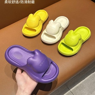 Parent-Child Sandals and Slippers Female Summer Children Cartoon Couple Home Indoor and Outdoor Wear Non-Slip presale Bathing Slippers for Men