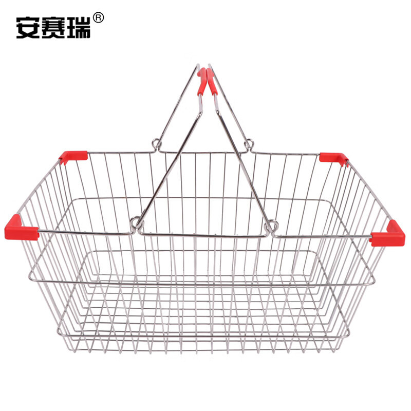 安赛瑞 金属购物篮 购物筐 超市便利店化妆品店手提篮手提筐 啤酒
