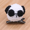 Cartoon knitted hairgrip with animals, rabbit, children's hairpins