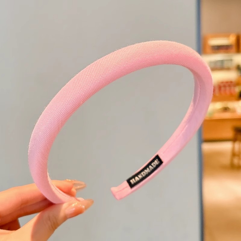 Diadema de pelo roto de color para niños de alta gama, diadema de horquilla para niña linda, diadema de presión superior de cabeza sin cabeza