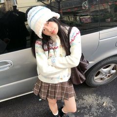 アメリカのレトロなフェア島の柔らかいモチモチとしたカーディガンのセーター