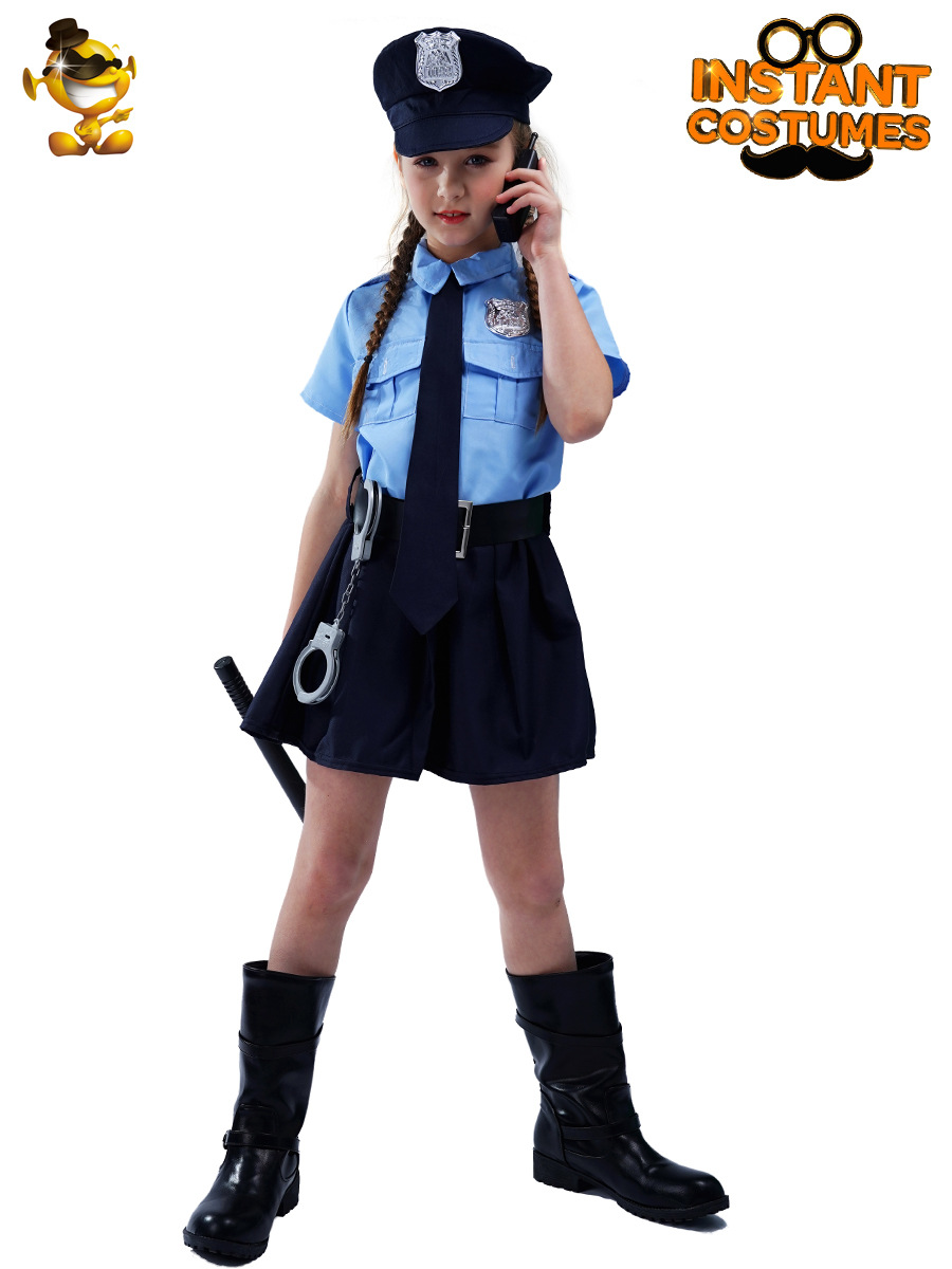 Los niños de Halloween se visten traje Cosplay chica niñas uniforme Delgado distribución al por mayor