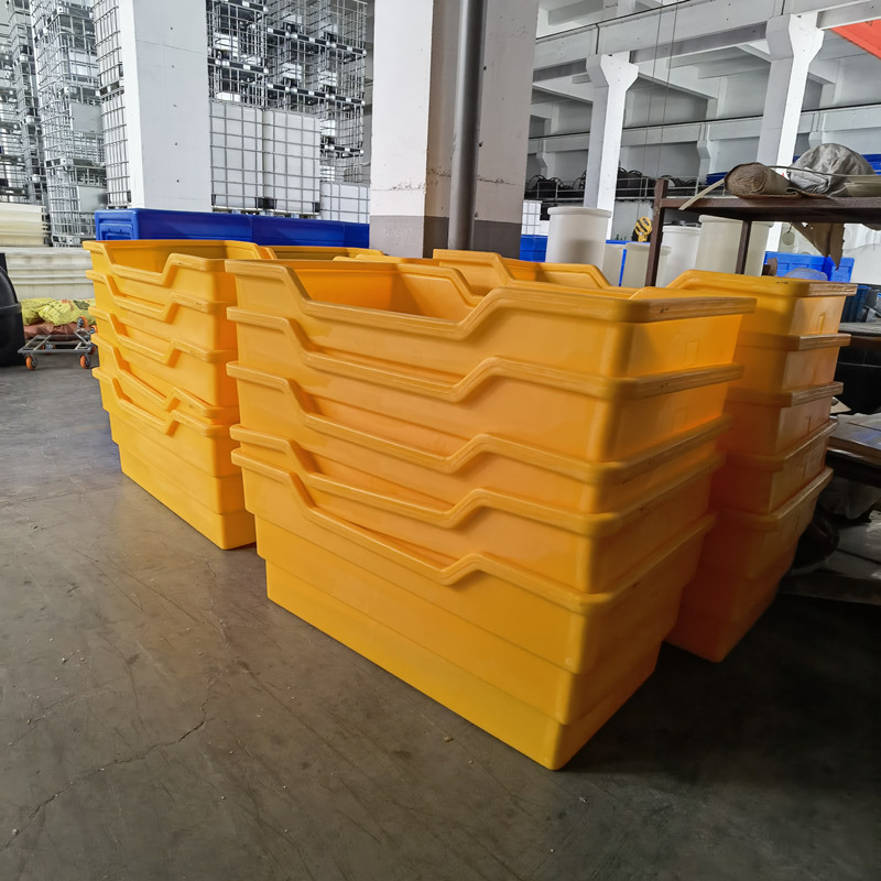 布草车宾馆酒店衣物运输推车洗涤中心收纳推车500L滚塑件异形