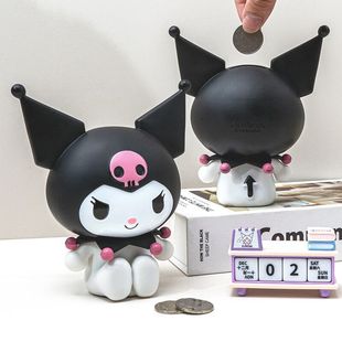 2025 New Kuromi Piggy Bank Ornaments for Girls to Enter and Exit the Piggy Bank Best Friend’S Birthday and New Year Gift