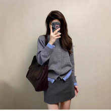 灰色毛呢裙秋冬款短裙a字半身裙外穿高腰显瘦包臀裙子2025年新款