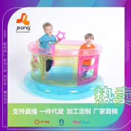 JILONG新款蹦蹦床儿童弹跳床家用室内小型跳跳床pvc充气游戏蹦床