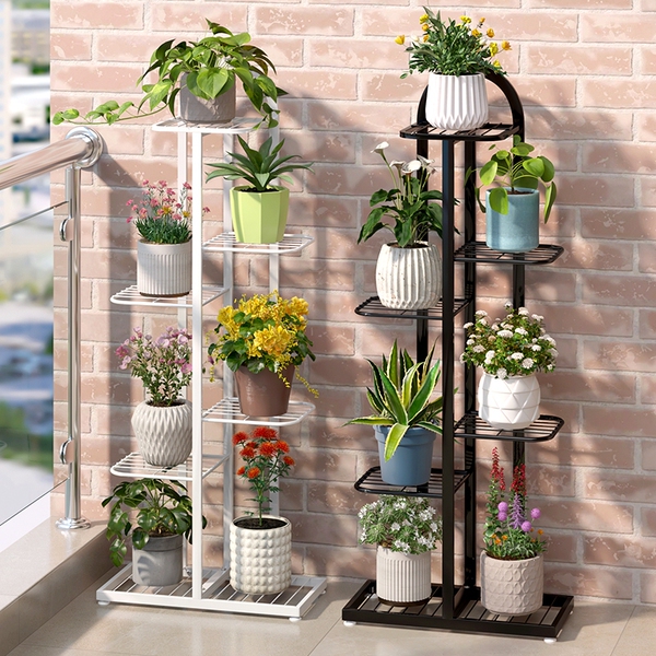 ✅Flower stand balcony 2025 new potted plant rack iron plant display…