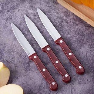 Factory Direct Wood Grain Fruit Knife Household Fruit Knife Outdoor Portable Fruit Knife Stainless Steel Knife Peeler Knife