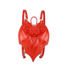 欧美爆款朋克风红色3D立体蝙蝠背包万圣节搞怪动物流行时尚双肩包