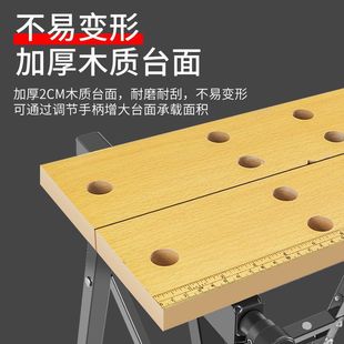Portable Folding Workbench Small Woodworking Tool Multifunctional Saw Table Mobile