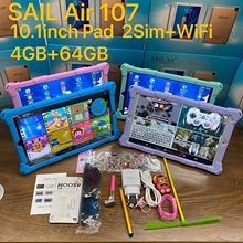 10.1寸Tab跨境专供儿童学生平板电脑4GB+64GB安卓学习机2SIM+Wifi