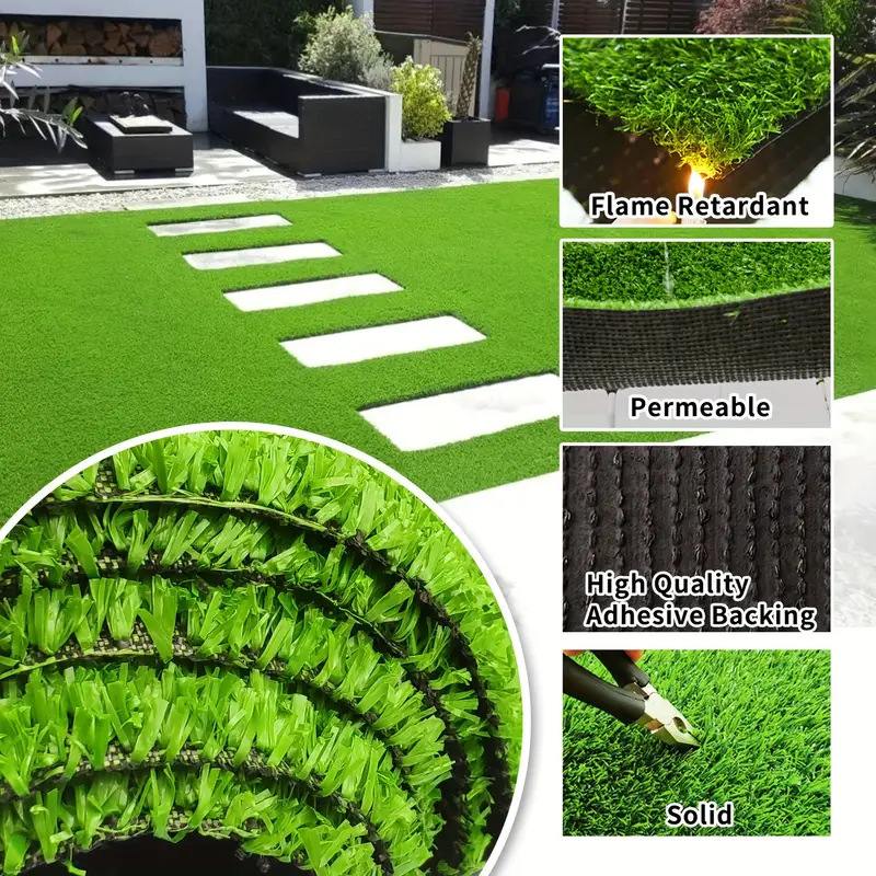 TEMU Amazon césped artificial verde balcón decorativo pavimento jardín de infantes plástico falso césped tapete