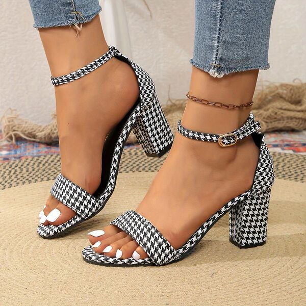 Fashionable summer sandals stiletto heels