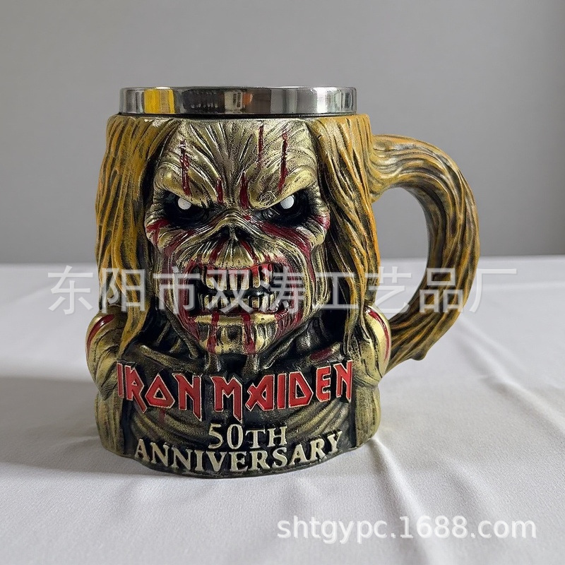 经典Iron Maiden 50th Anniversary铁娘子50周年纪念品马克杯摆件|undefined