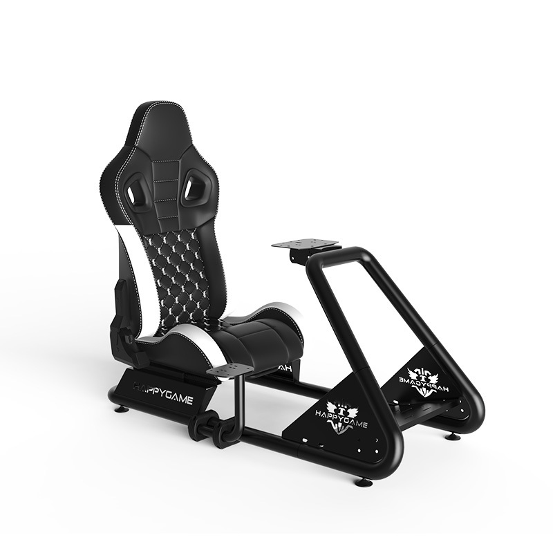 Zhongyao Simulador de juego de carreras asiento volante soporte de pantalla soporte pedal soporte fijo