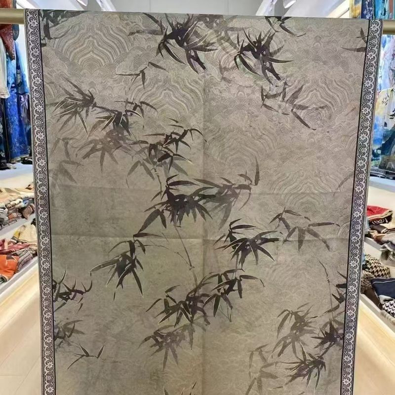 新しい両面ハイエンド香りの雲糸ロングシルクスカーフショール古い素材 70 × 180 レトロ中国風のエレガントなシルクスカーフ|undefined
