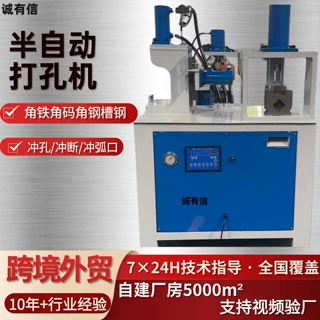 金大海液压冲孔机多功能管材冲床角钢槽钢打孔机压力机跨境专供