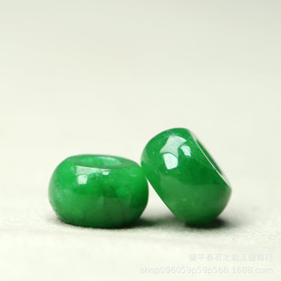 Natural Dry Green Dark Green Emerald Beads 10mm Beads Gold Necklace Transfer Beads Pendant DIY Bracelet Accessories B126