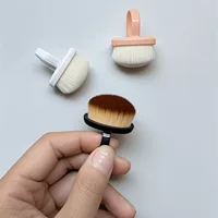 Новая кольцевая щетка для маникюра, кольцевая щетка с мягкой щетиной, короткая ручка, мягкая щетка для подметания пыли, чистка, полировка, инструмент для чистки ногтей