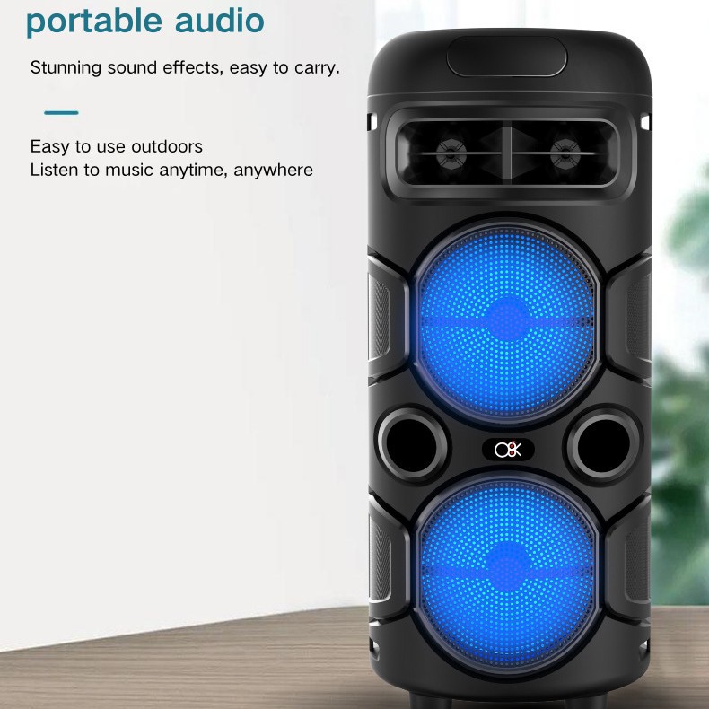 Fabricantes transfronterizos directamente para el comercio exterior nuevos altavoces Bluetooth inalámbricos al aire libre doble 4 portátiles coloridos sonidos de escritorio domésticos