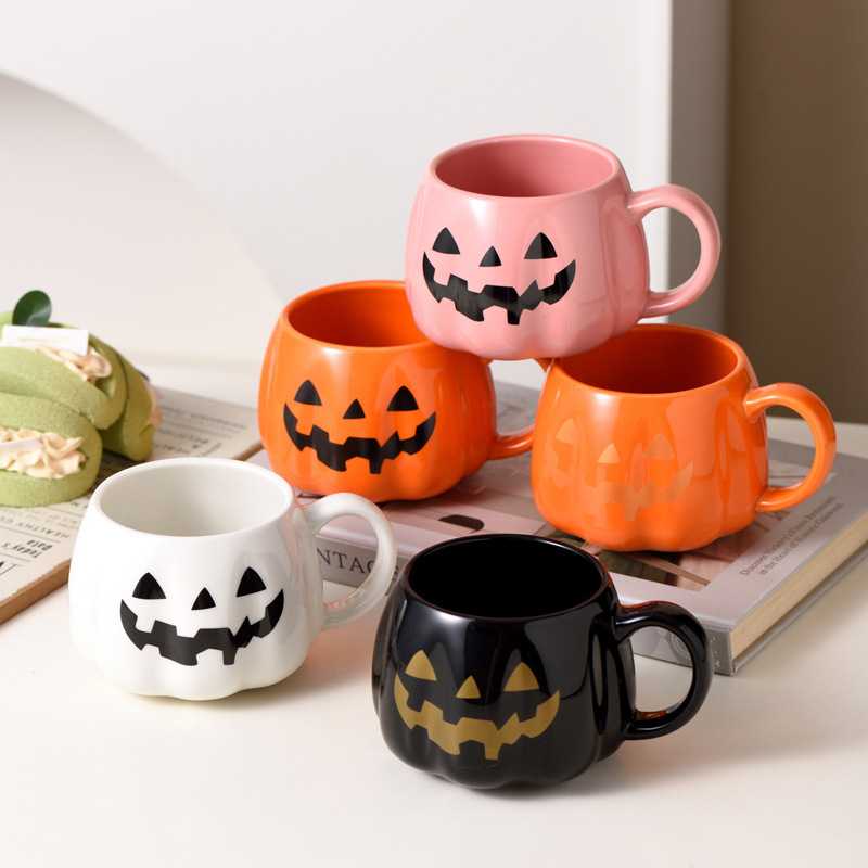 クロスボーダー新しいハロウィンカボチャカップクリエイティブマグレトロホリデーウォーターカップ実用的なカップカボチャカップ|undefined