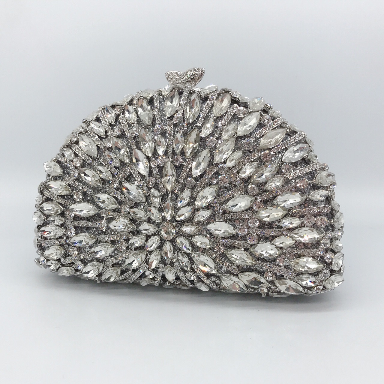 Ventas transfronterizas de metal de diamantes bolsas de cena, vestidos de banquete de damas, bolsas de moda de mano de diamantes