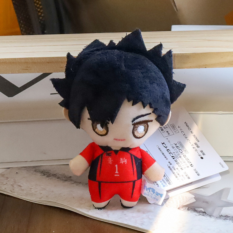 ハイキュー!! バレーボール少年たちのぬいぐるみペンダント、アニメキャラクターフィギュア、バッグ飾り、キーホルダー、漫画風おもちゃ|undefined