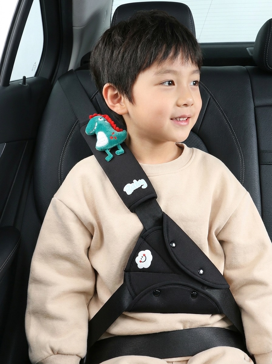 Car Seatbelt Shoulder Pad, Children's Anti-Neck Strangulation Protective Cover, Cartoon Car Seatbelt Belly Protector, Cross-Border Hot Item