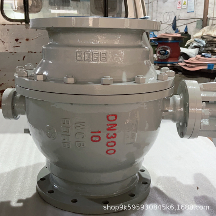 软密封固定球阀 Q347F-10C DN125 涡轮固定式法兰球阀 固定球阀