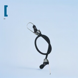 Luggage rope with hook mini hook rubber rope shopping cart basket binding beef tendon rope color zinc hook elastic rope