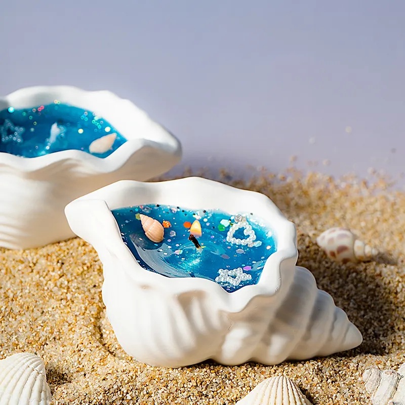 Vela con forma de concha perfumada regalo de aromaterapia_voghion.com